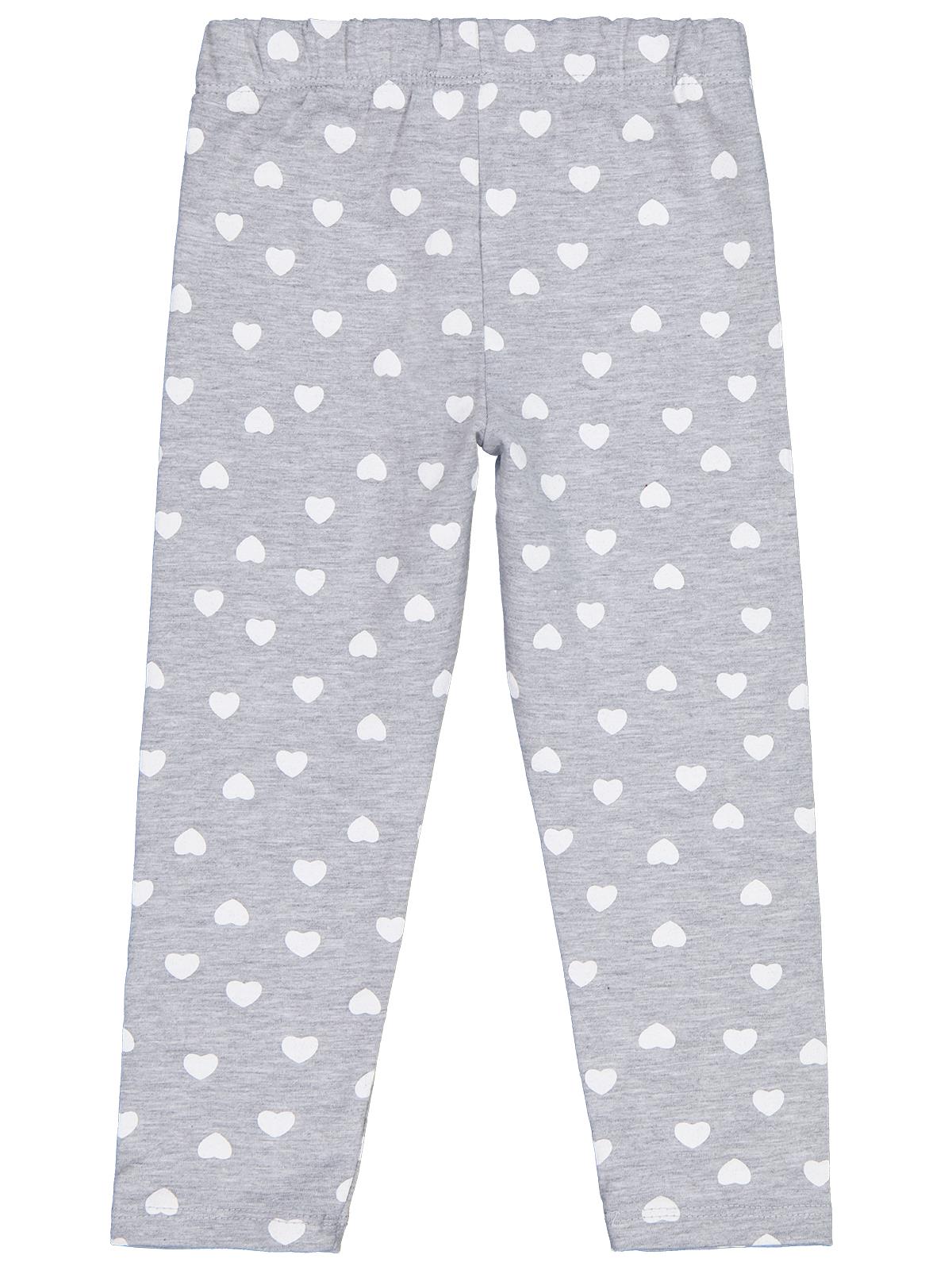 Civil Girls Kalp Baskılı 2-5 Yaş Tayt - Gri