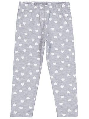 Civil Girls Kalp Baskılı 2-5 Yaş Tayt - Gri