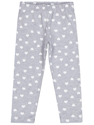 Civil Girls Kalp Baskılı 2-5 Yaş Tayt - Gri