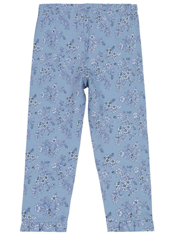 Civil Girls Çiçek Baskılı 2-5 Yaş Tayt - Mavi