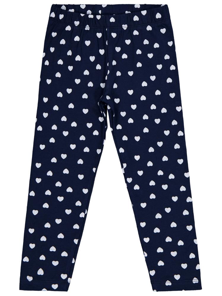 Civil Girls Klap Baskılı 6-9 Yaş Tayt - Lacivert