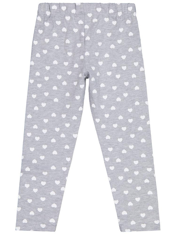 Civil Girls Kalp Baskılı 6-9 Yaş Tayt - Gri