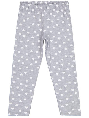 Civil Girls Klap Baskılı 6-9 Yaş Tayt - Gri