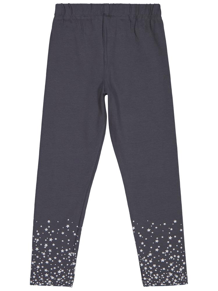 Civil Girls Yıldız Baskılı 6-9 Yaş Tayt - Gri