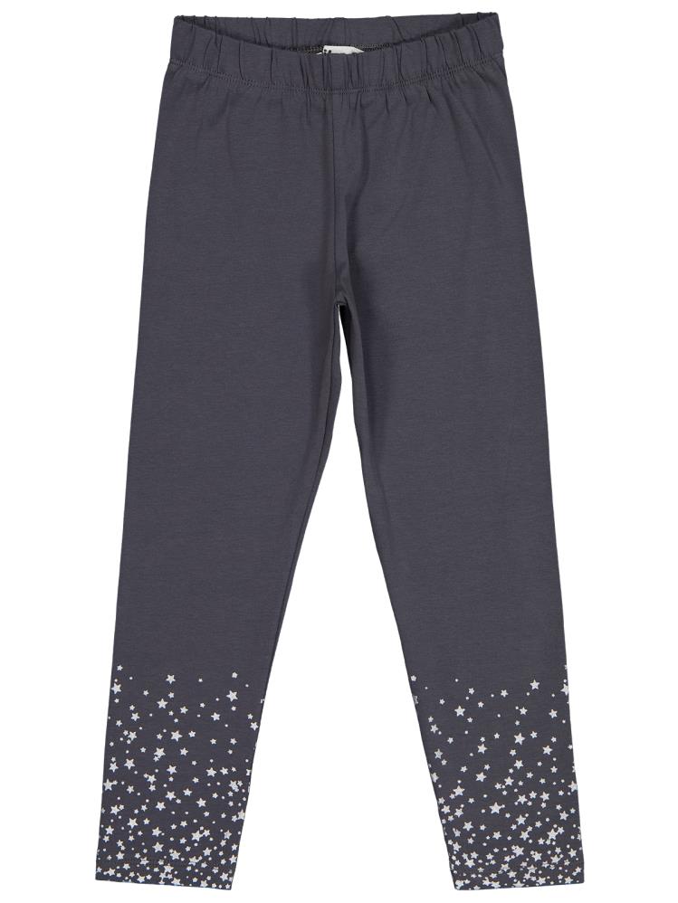 Civil Girls Yıldız Baskılı 6-9 Yaş Tayt - Gri