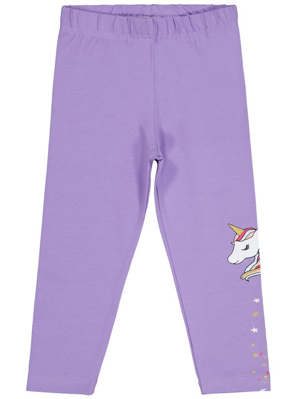 Civil Girls Unicorn Baskılı 2-5 Yaş Tayt - Lila