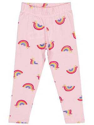 Civil Girls Rainbow Baskılı 2-5 Yaş Tayt - Pembe
