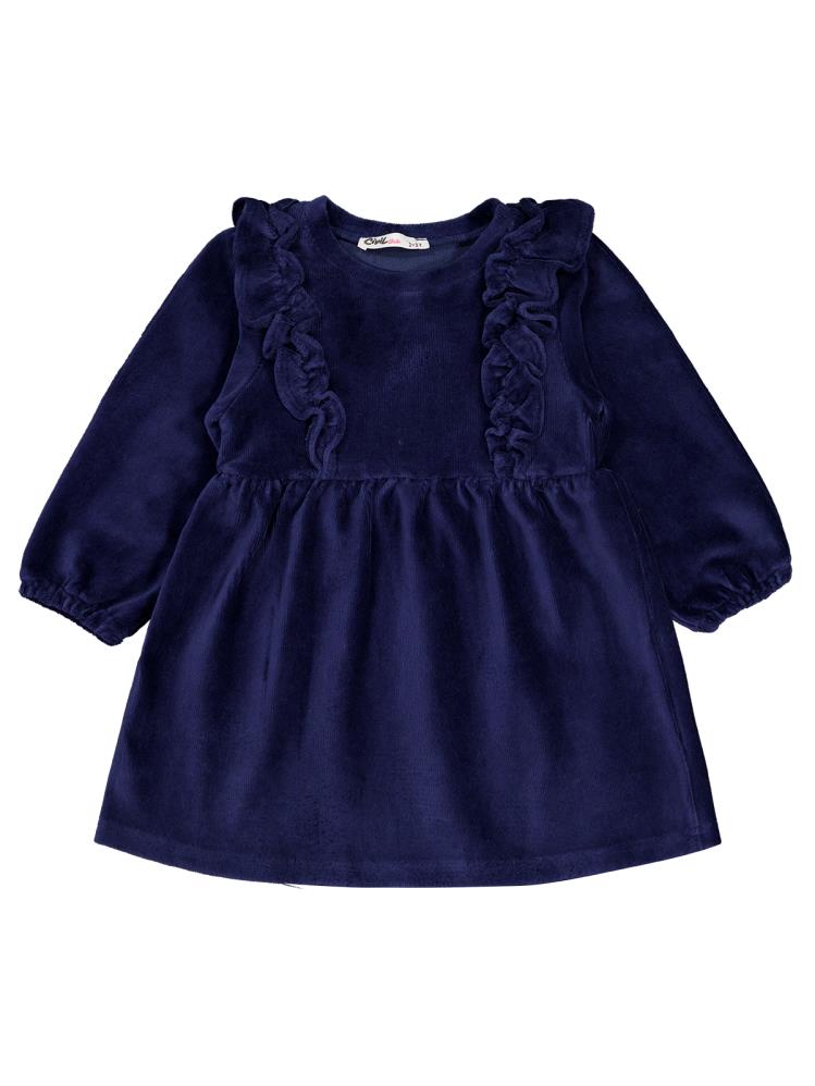 Civil Girls Fırfırlı 2-5 Yaş Elbise - Lacivert
