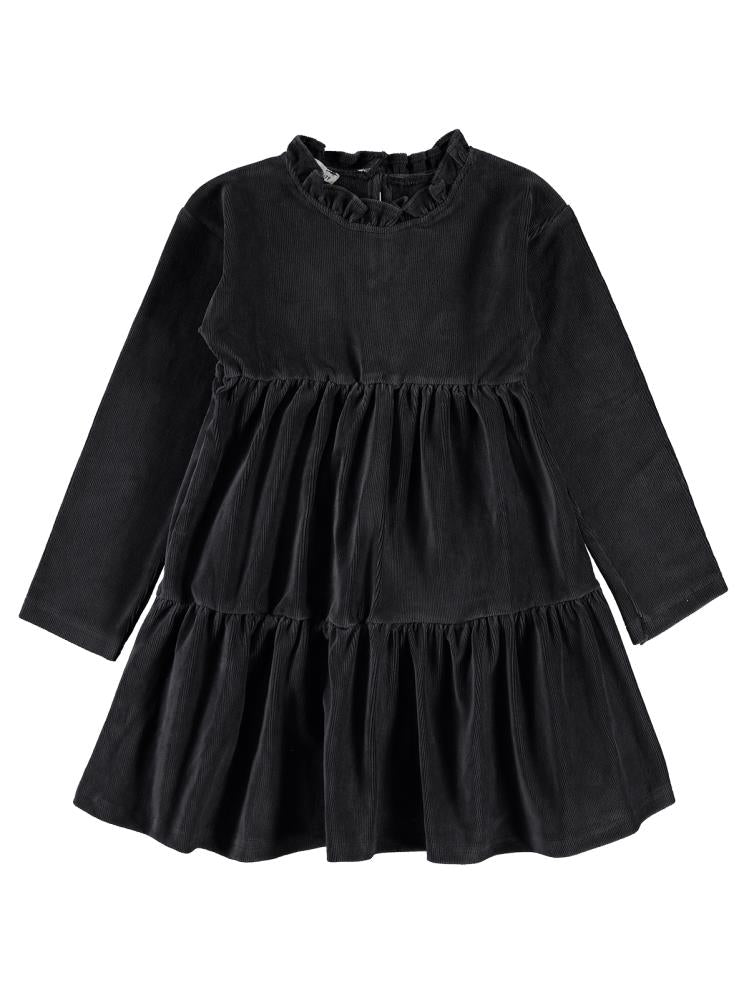 Civil Girls Katlı 6-9 Yaş Elbise - Gri