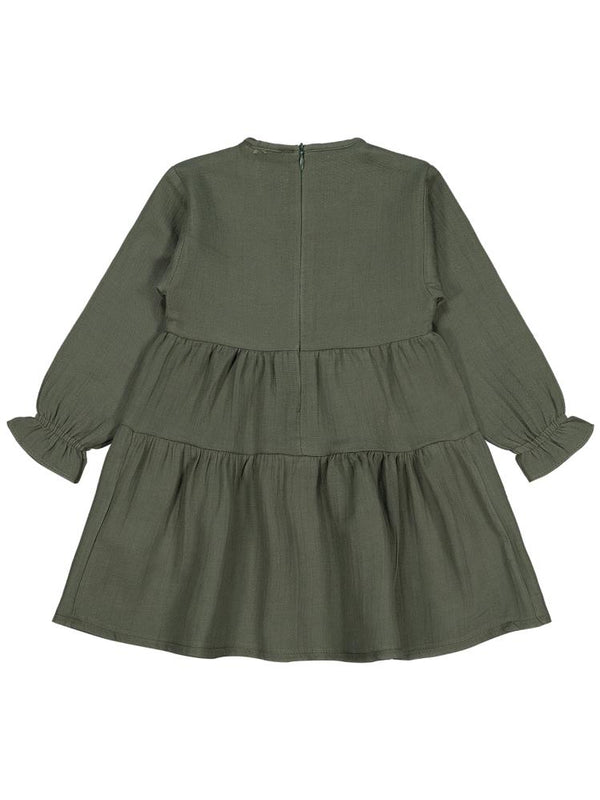 Civil Girls Kat Kat 2-5 Yaş Elbise - Haki