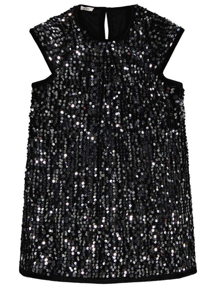 Civil Girls Pullu 2-5 Yaş Elbise - Siyah