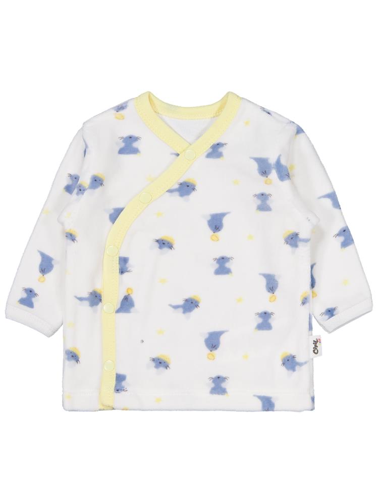 Civil Baby Fok Balığı Nakışlı 0-1 AY Zıbın Takımları - Beyaz