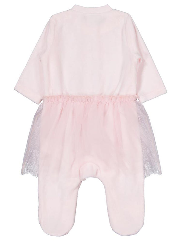 Civil Baby Bel Tüllü Patikli 1-9 Ay Tulum - Pembe