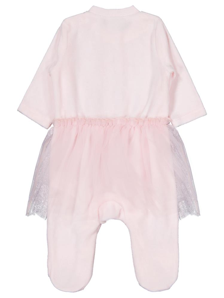 Civil Baby Bel Tüllü Patikli 1-9 Ay Tulum - Pembe