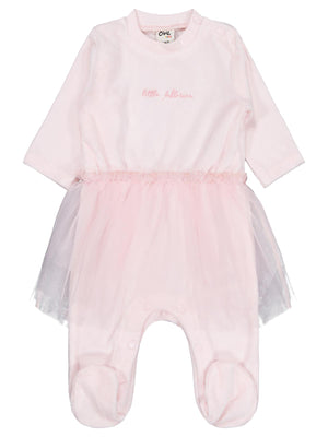 Civil Baby Bel Tüllü Patikli 1-9 Ay Tulum - Pembe
