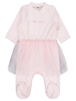 Civil Baby Bel Tüllü Patikli 1-9 Ay Tulum - Pembe