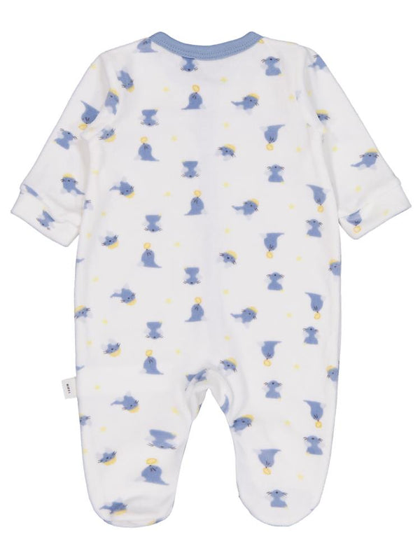 Civil Baby Fok Balığı Empirme 1-9 Ay Tulum - Beyaz