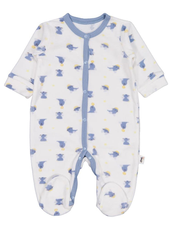 Civil Baby Fok Balığı Empirme 1-9 Ay Tulum - Beyaz