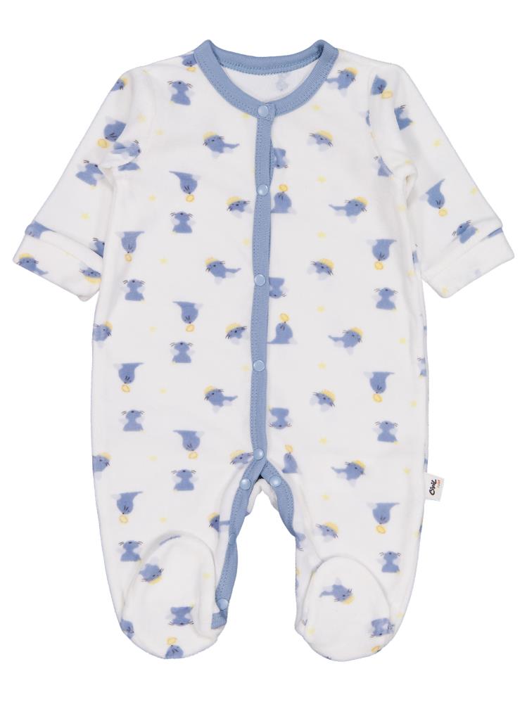 Civil Baby Fok Balığı Empirme 1-9 Ay Tulum - Beyaz