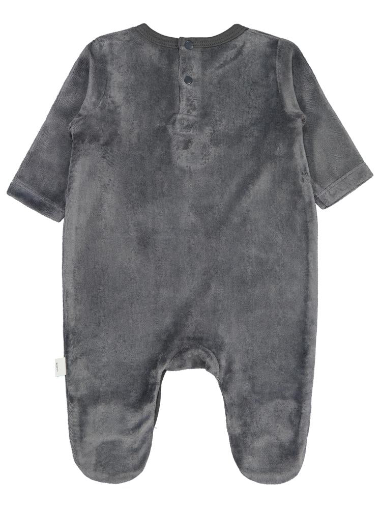 Civil Baby Sleepy Bear Ayıcık Nakışlı 1-9 Ay Tulum - Gri