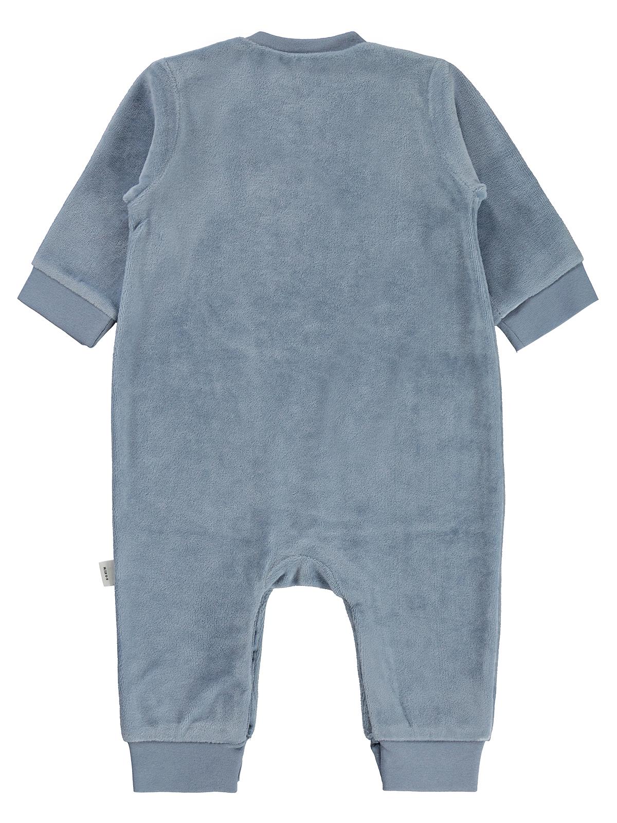 Civil Baby Fok Balığı Nakışlı 6-18 Ay Tulum - Mavi