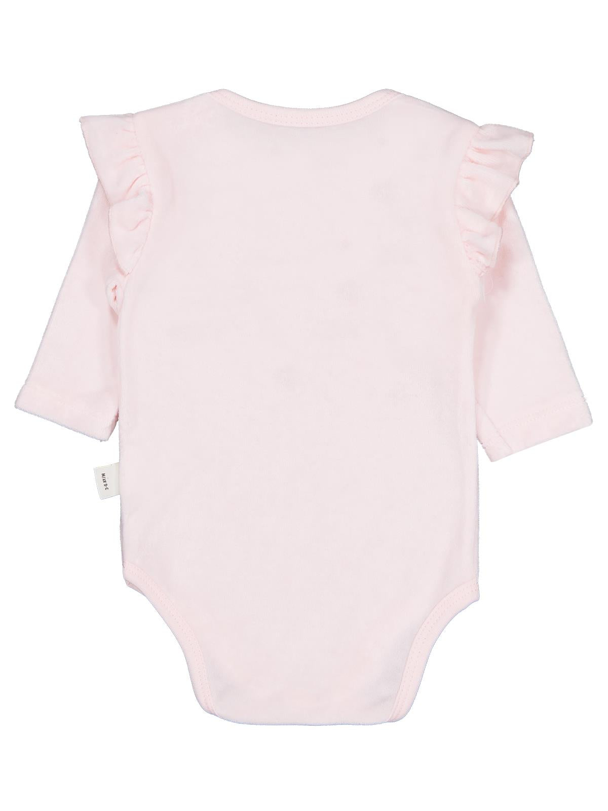 Civil Baby Yıldız Nakışlı 1-18 Ay Çıtçıtlı Badi - Pembe