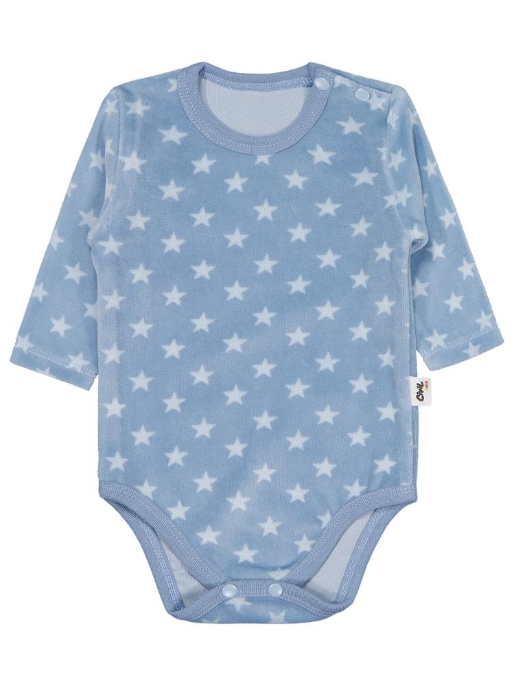 Civil Baby Yıldız Empirme 1-18 Ay Çıtçıtlı Badi - Mavi