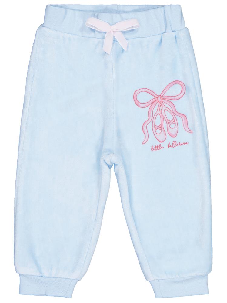 Civil Baby Ayakkabı Nakışlı 6-18 Ay Tek Alt Bebe - Mavi