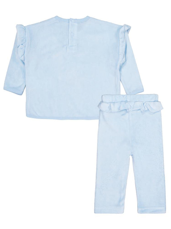 Civil Baby Balerin Nakışlı 6-18 Ay Takım - Mavi