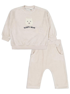 Civil Baby Sleepy Bear Ayıcık Nakışlı 6-18 Ay Takım - Bej