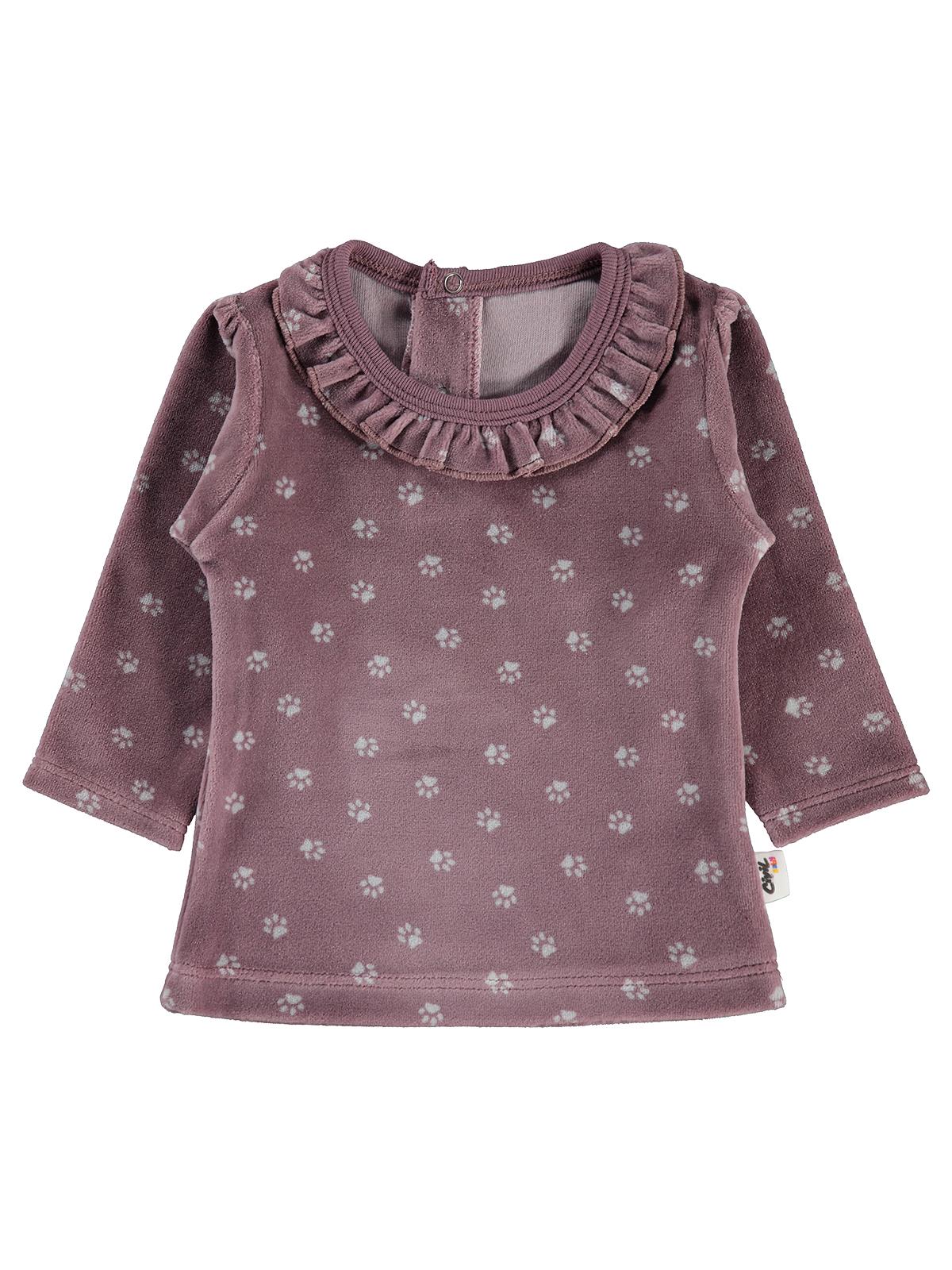 Civil Baby Mini Pati Empirme 6-18 Ay Sweatshirt - Kahve