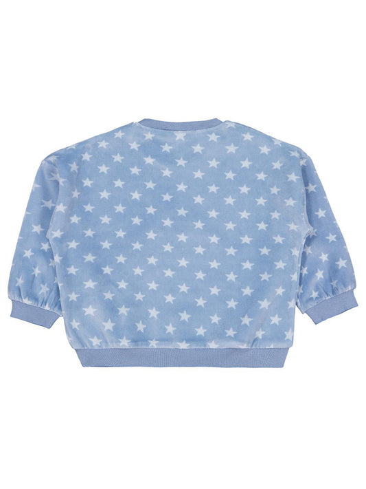 Civil Baby Fok Balığı Nakışlı 6-18 Ay Sweatshirt - Mavi