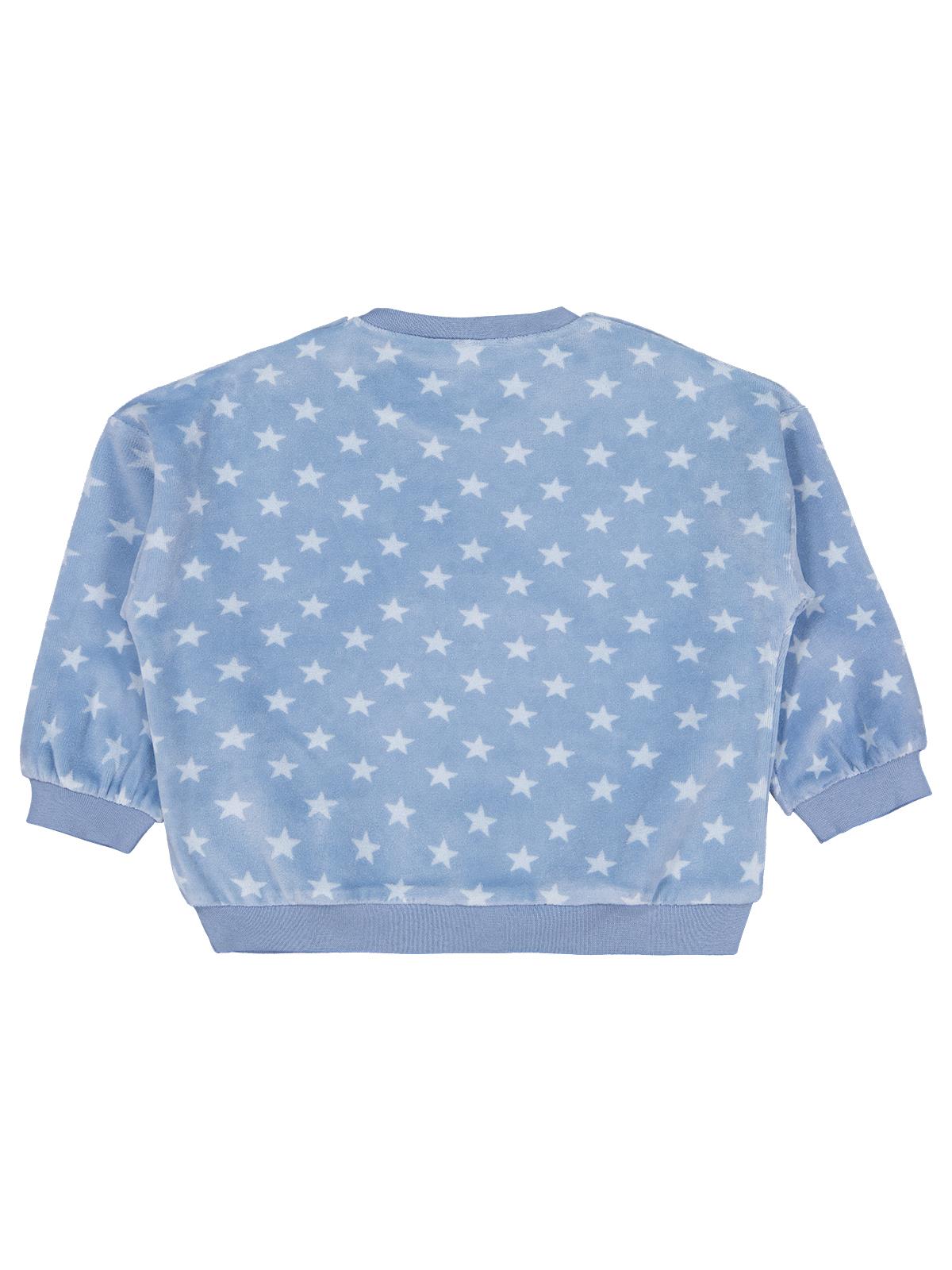 Civil Baby Fok Balığı Nakışlı 6-18 Ay Sweatshirt - Mavi