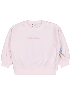 Civil Baby Balerin Nakışlı 6-18 Ay Sweatshirt - Pembe