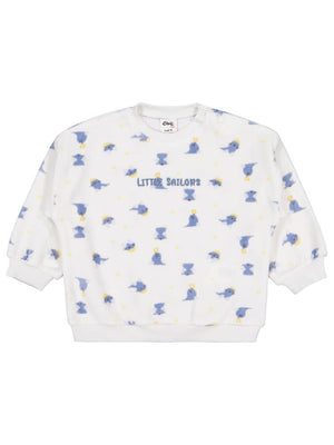 Civil Baby Fok Balığı Empirme 6-18 Ay Sweatshirt - Beyaz