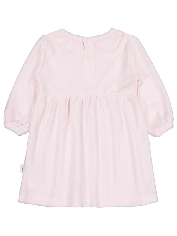 Civil Baby Yaka Fırfırlı Bel Fiyonklu 6-18 Ay Elbise - Pembe