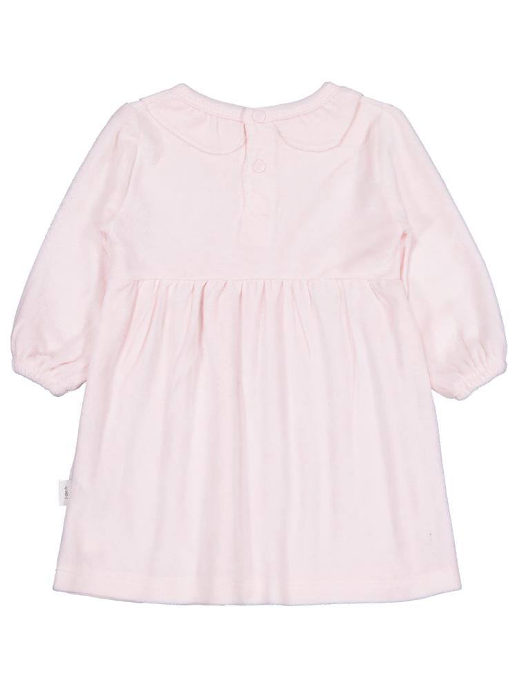 Civil Baby Yaka Fırfırlı Bel Fiyonklu 6-18 Ay Elbise - Pembe