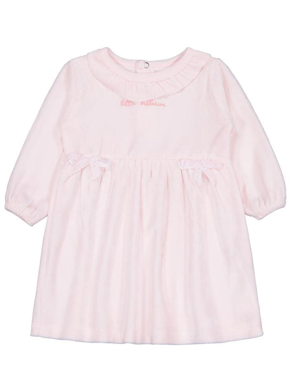 Civil Baby Yaka Fırfırlı Bel Fiyonklu 6-18 Ay Elbise - Pembe