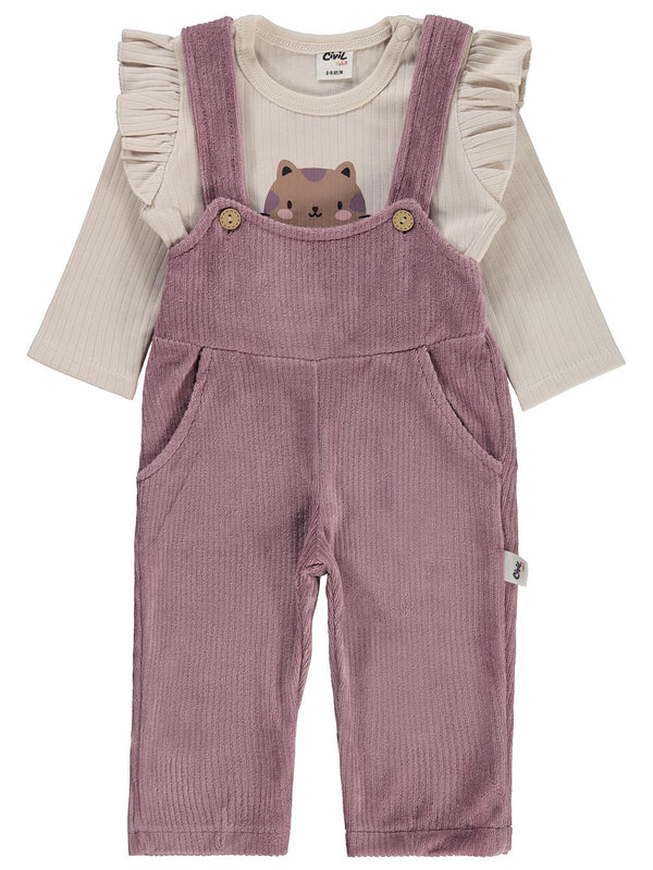 Civil Baby Pati Nakışlı Badili 6-18 Ay Slopet - Kahve