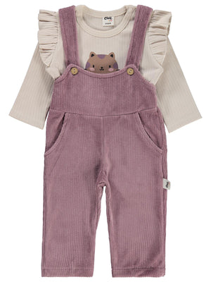 Civil Baby Pati Nakışlı Badili 6-18 Ay Slopet - Kahve