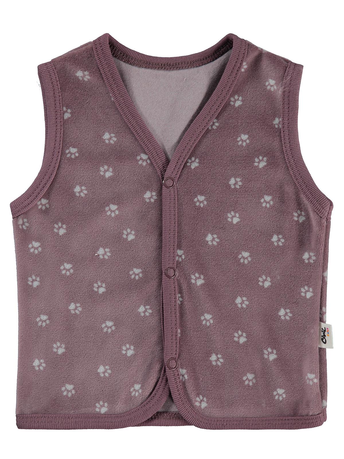 Civil Baby Mini Pati Empirme 6-18 Ay Yelek - Kahve