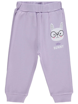 Civil Baby Little Bunny Baskılı 6-18 Ay Tek Alt Bebe - Lila