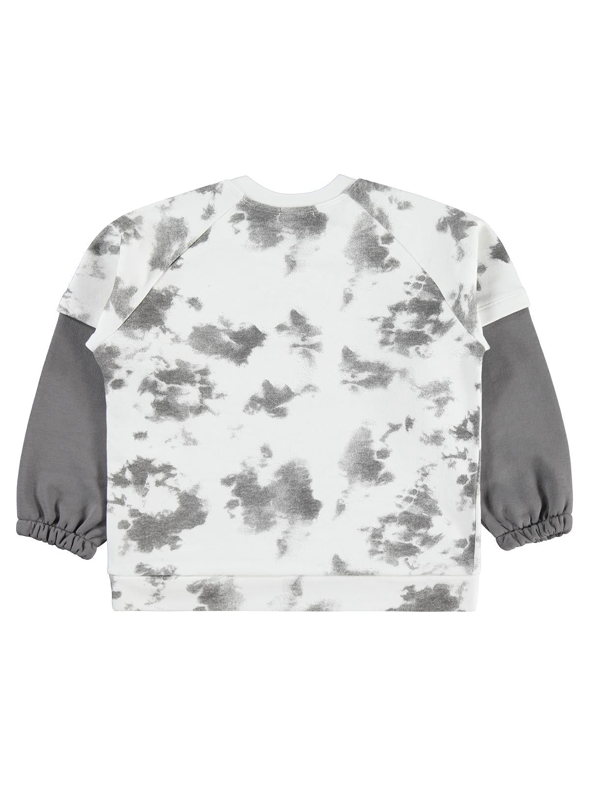 Civil Boys Whıte Fox Baskılı 6-9 Yaş Sweatshirt - Gri