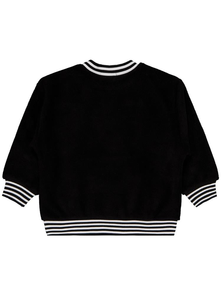 Civil Boys Armalı Reglan Kol  2-5 Yaş Sweatshirt - Siyah