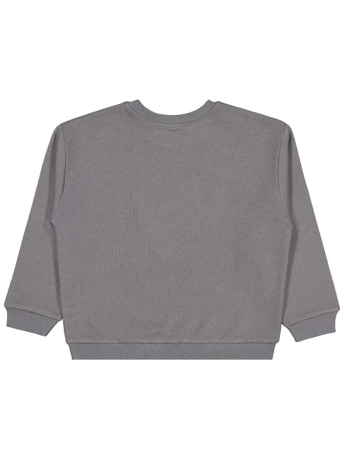 Civil Boys Aslan Nakışlı 6-9 Yaş Sweatshirt - Gri