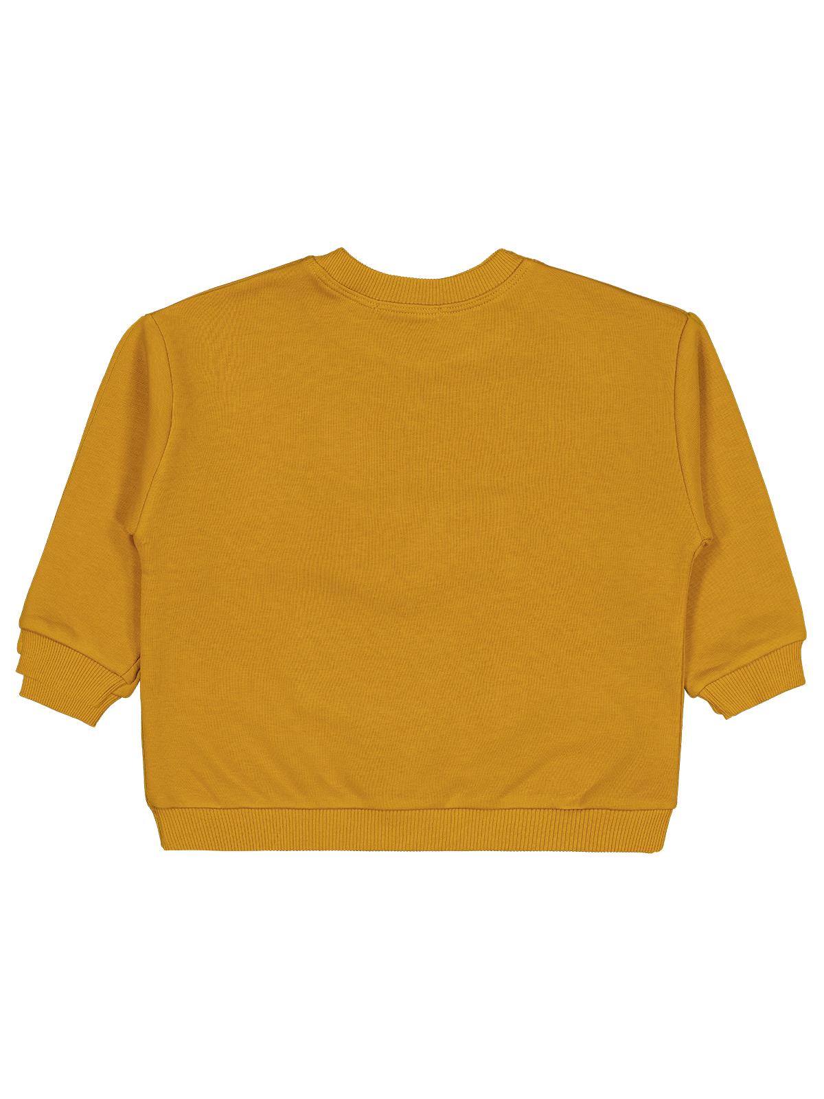 Civil Boys Cep Köpek Nakışlı  2-5 Yaş Sweatshirt - Hardal