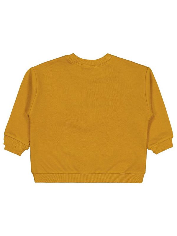 Civil Boys Cep Köpek Nakışlı  2-5 Yaş Sweatshirt - Hardal