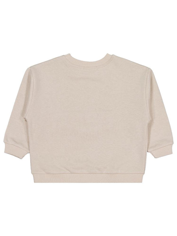 Civil Boys Cep Köpek Nakışlı  2-5 Yaş Sweatshirt - Bej