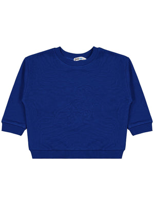 Civil Boys Dinozor Nakışlı 2-5 Yaş Sweatshirt - Mavi