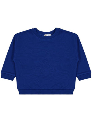 Civil Boys Dinozor Nakışlı 2-5 Yaş Sweatshirt - Mavi